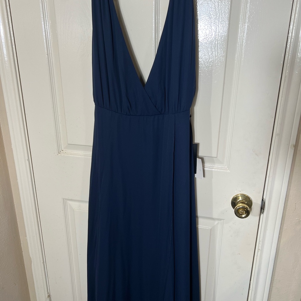 Lulu's Deep Blue Maxi Dress